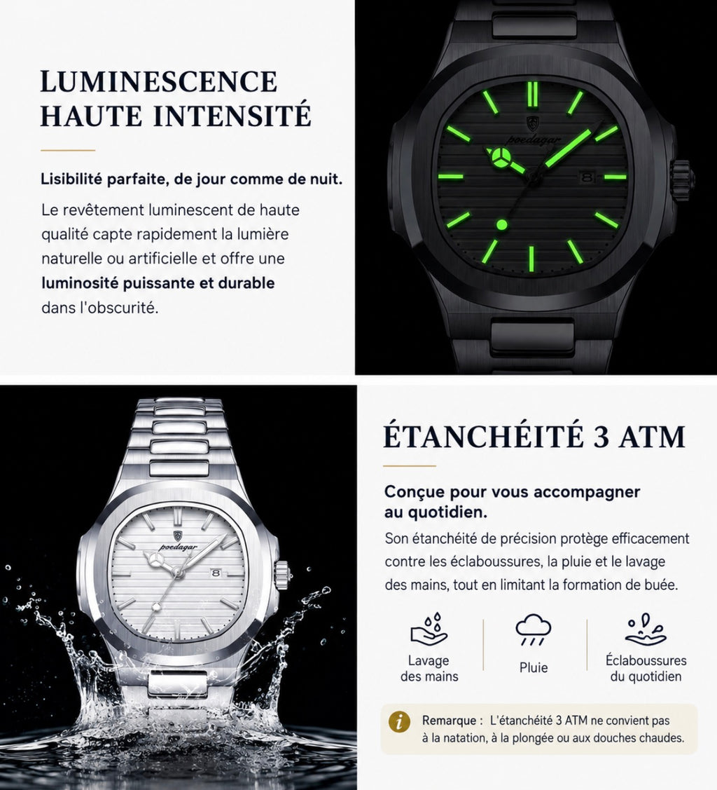 Montre VENCIA™ - POEDAGAR pour Femme - Résistant à l'eau