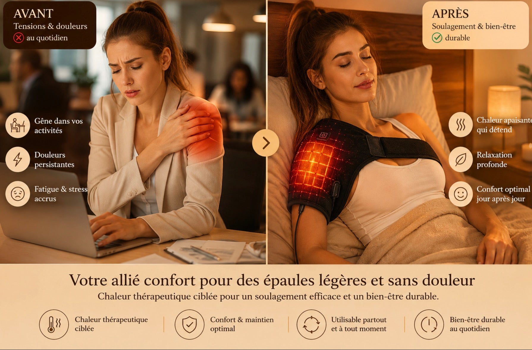 VENCIA™ Santé, Épaulette chauffante