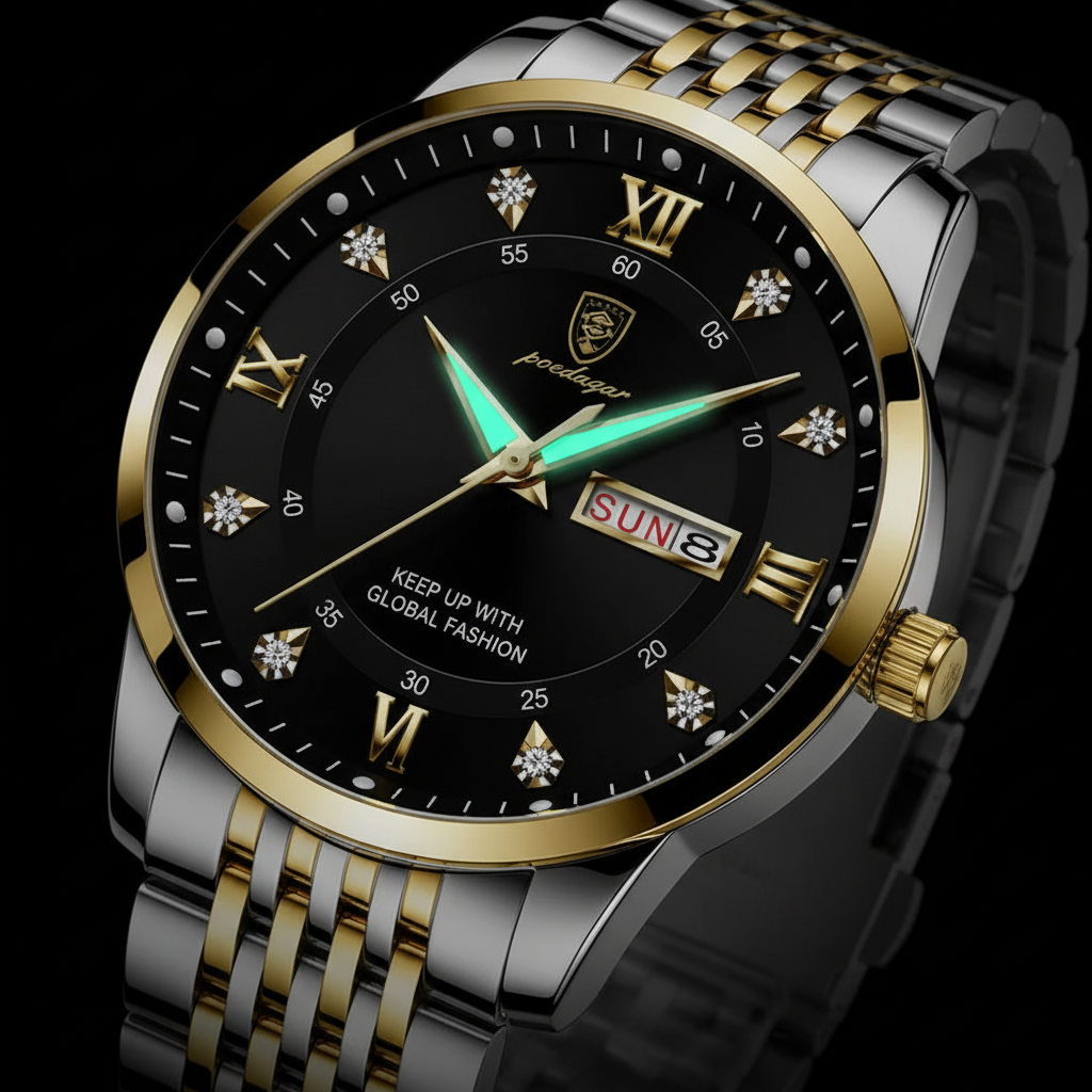 Montre VENCIA™ - Poedagar pour Homme - Résistant à l'eau 30 M
