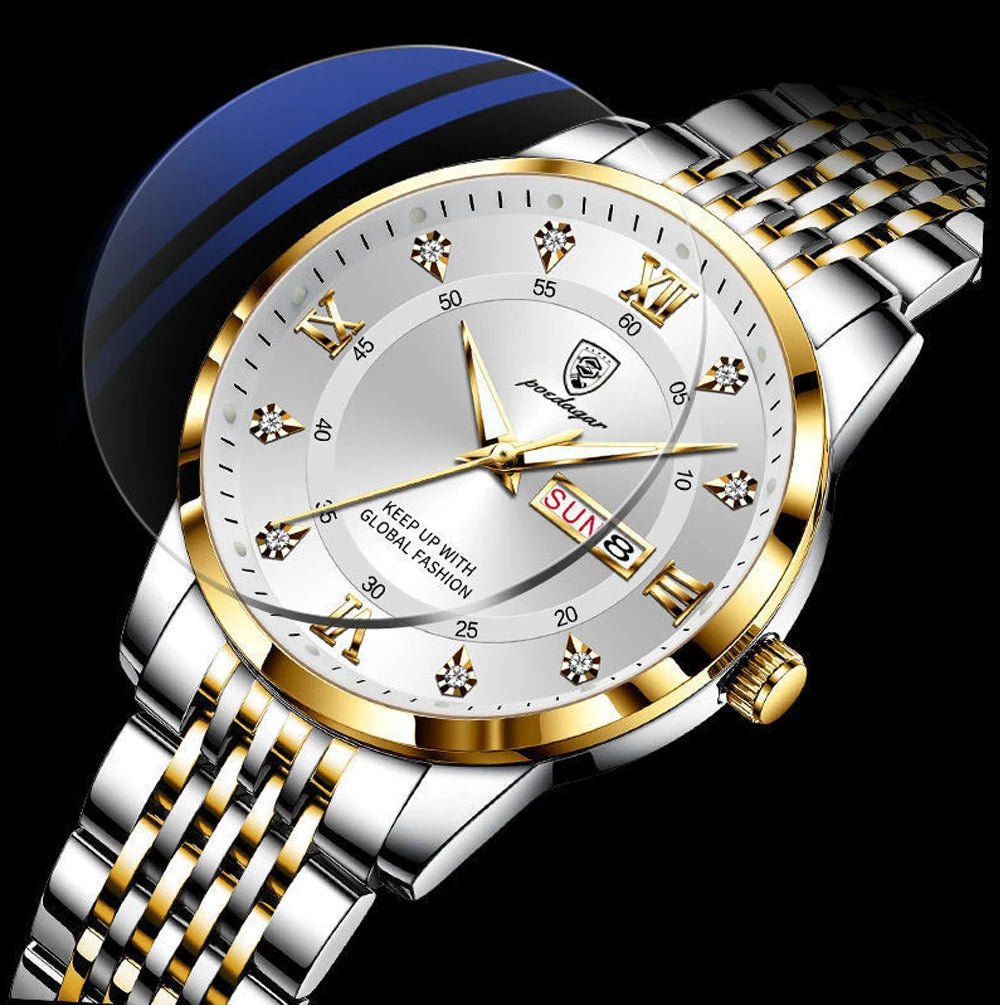 Montre VENCIA™ - Poedagar pour Homme - Résistant à l'eau 30 M