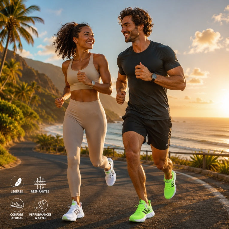 VENCIA sport - Baskets Légères et Respirantes Running - Homme - Femme