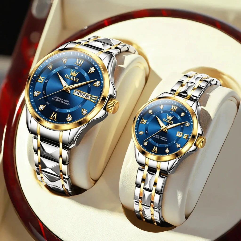Montre VENCIA™ OLEVS - homme / femme - Résistant à l'eau