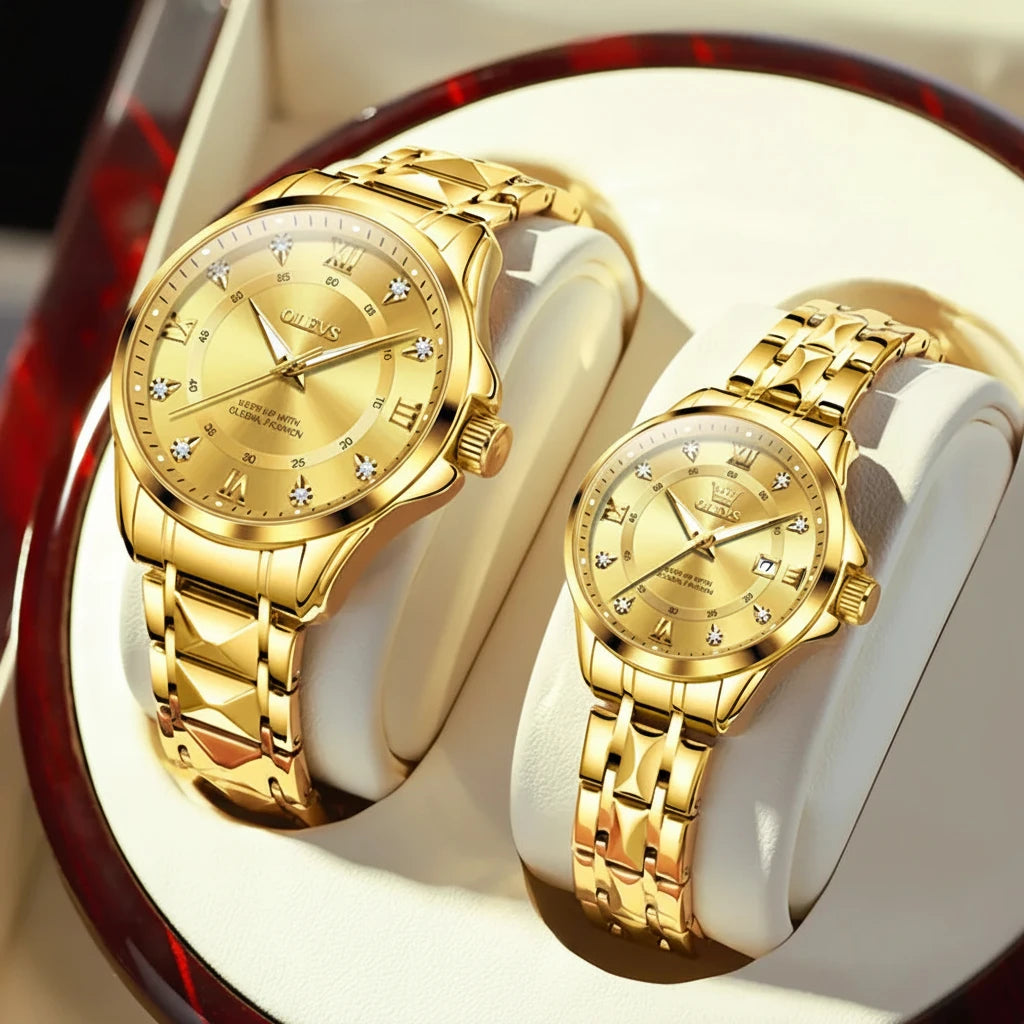 Montre VENCIA™ OLEVS - homme / femme - Résistant à l'eau