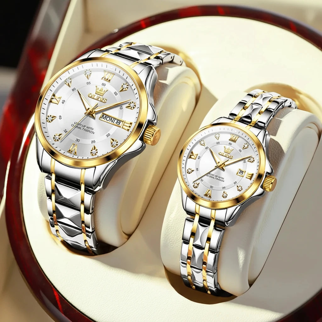 Montre VENCIA™ OLEVS - homme / femme - Résistant à l'eau