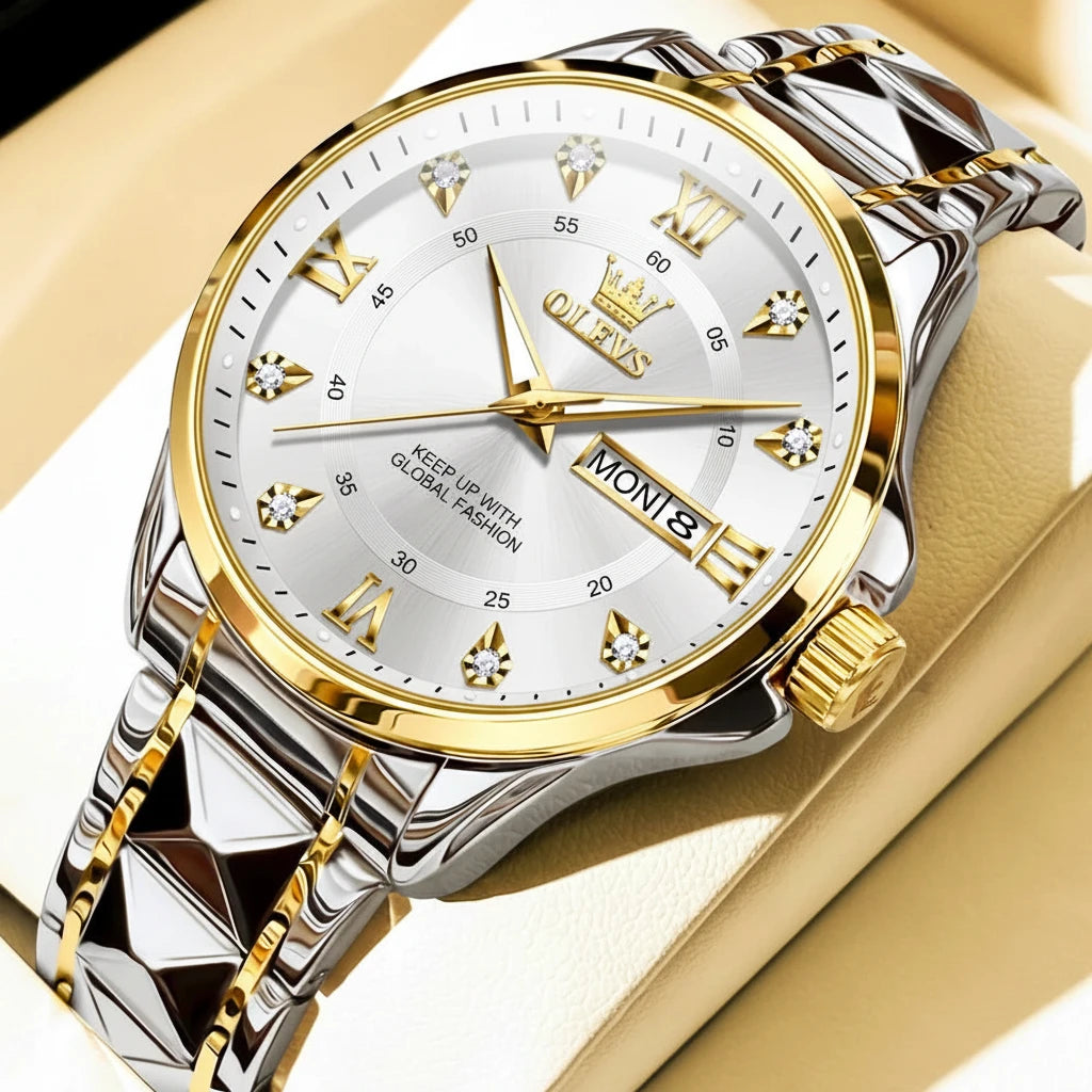 Montre VENCIA™ OLEVS - homme / femme - Résistant à l'eau