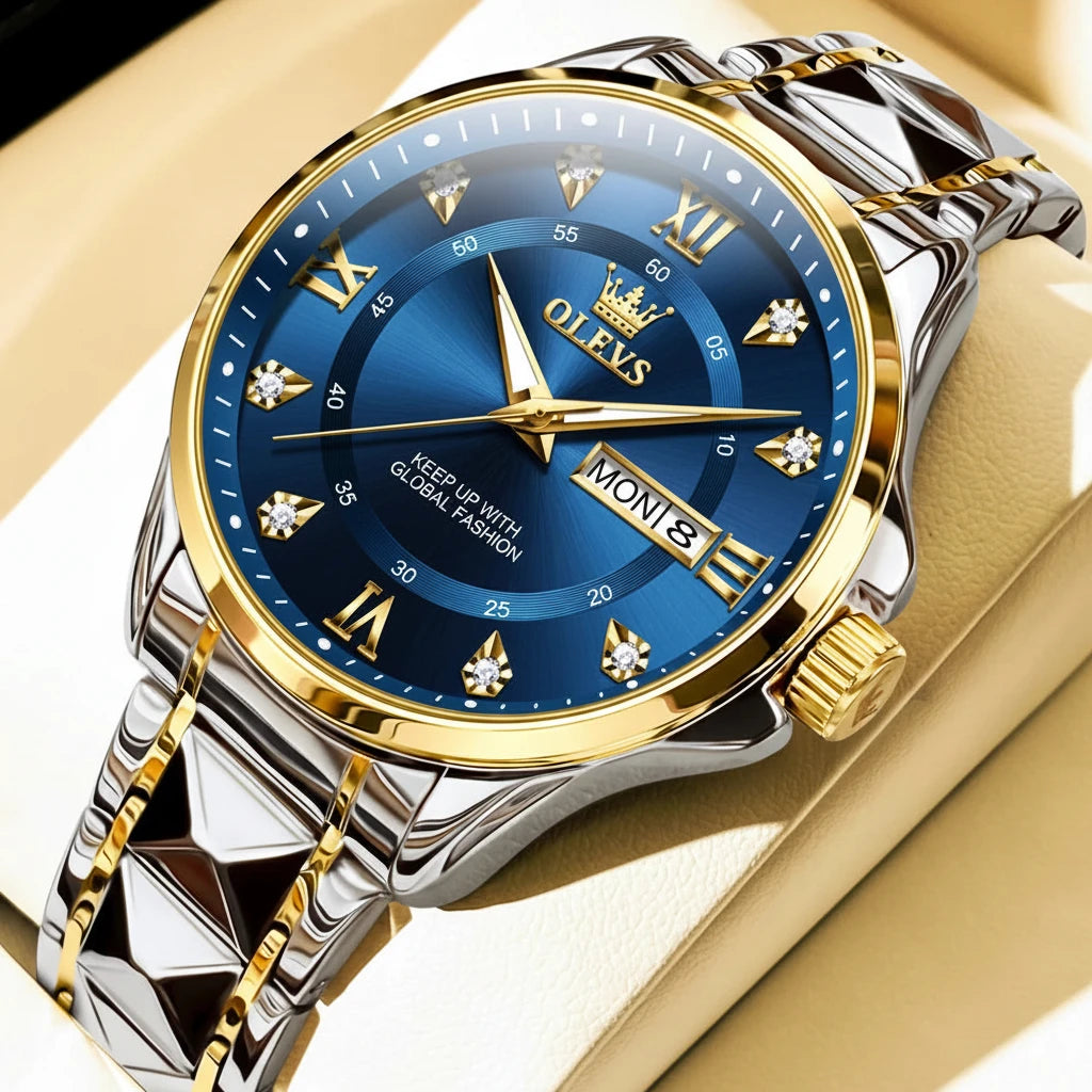 Montre VENCIA™ OLEVS - homme / femme - Résistant à l'eau